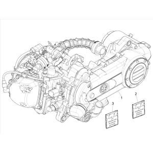 Moteur 4 temps Piaggo Zip complet (injection euro5 IGET)