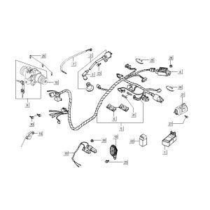 Douille-Lum-CDI Kymco Sento 4 temps Blanc
