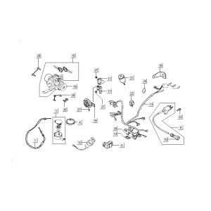 faisceau de câbles d'allumage Kymco Grand Dink 2 temps Silver