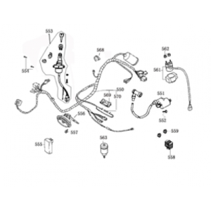 Serrure de contact Faisceau de câbles Senzo Old Classic bleu