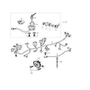 Serrure d'allumage Agm Caferacer