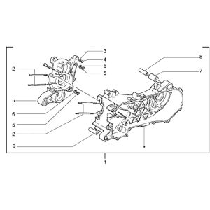 Carter moteur Piaggio Zip RST