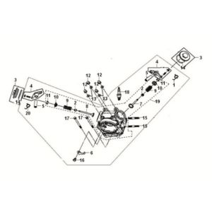 Cylinder head Sym Crox 50 E5