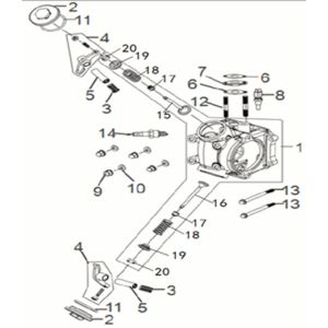 Culasse Sym Jet 14 50I E5