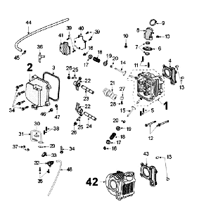 Culasse - Cylindre Peugeot Kisbee RS Matt Black