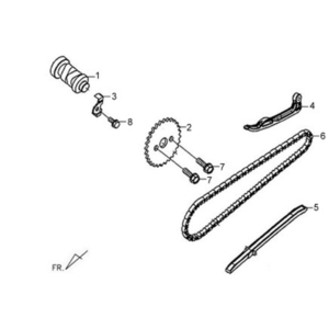 Couvre-culasse/Chaîne de distributionSym X'PRO 125