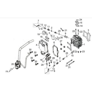 Culasse KPL. Sym X'PRO 125