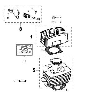 Culasse Peugeot Vogue Black