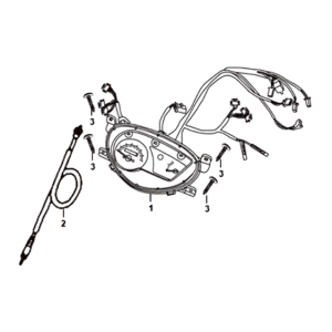 Dashboard / tellerkabel / draadboom Sym Orbit III 125I E4