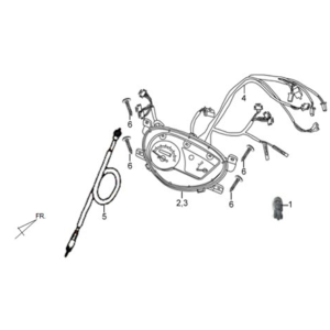 Tableau de bord/câble de compteur/faisceau de câbles Sym X'PRO 125