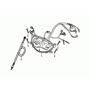 Tableau de bord Sym Orbit II Euro 4 gris mat/câble pour ordinateur/Faisceau de fils Sym Orbit II Euro 4 gris mat