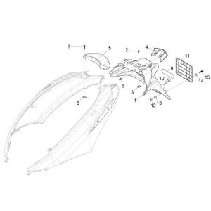 Bulle latérale Piaggio New Fly 4 temps 2 soupapes noir 98/a