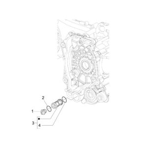 Filtre à huile Vespa Sprint 45km 4 temps 4 soupapes