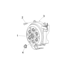 Couvercle volant magnétique Piaggio NRG Power DD 2007-2017