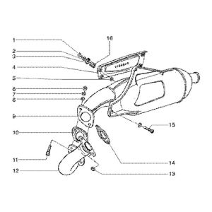 Silencieux Gilera Runner 180cc FXR 2 temps
