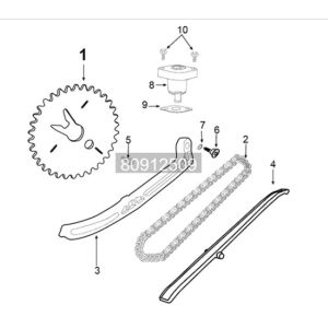 Distribution Peugeot Tweet 125i E5 FL 2023-2025