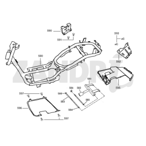 Pièces diverses Santini Capri marron