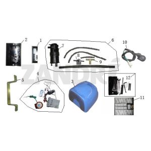 Pièces diverses BTC Grande Retro GT1 blanc noir