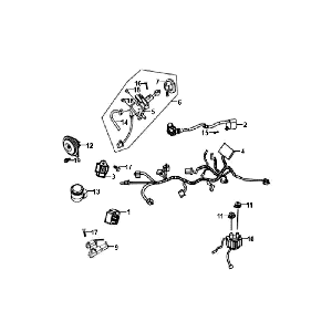Faisceau de pellicule Sym Fiddle White WH8018P