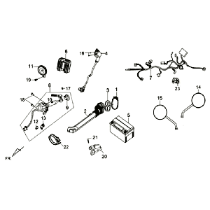 Tissu pour câbles Sym Tonik (WH8018P) blanc