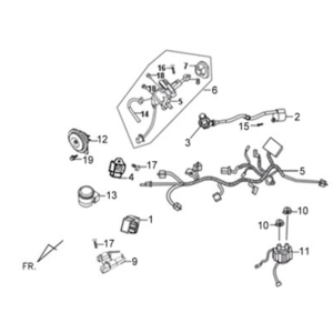 Faisceau de câbles Sym X'PRO 125