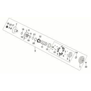 Poulie Entraineur Assy Sym Fiddle IV 50 E5