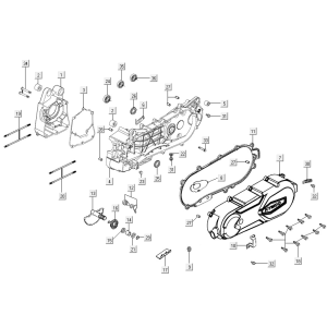 Moitiés de carter Agility 16+ 4T 150I E4