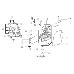 Carter d'huile droit Kymco Xciting 500R EVO