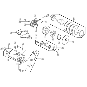 Pompe à huile de démarreur Kymco Xciting 500R EVO