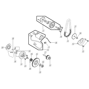 Pompe à huile de démarrage Kymco New Like 150I E4