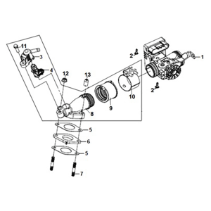 ECU set Sym ADX 125i ABS+ TCS E5 2023