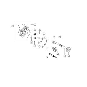 Carter moteur Kymco Agility Fat 12' 4 temps
