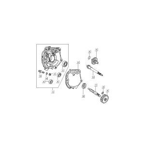 Transmission finale - Carter Kymco B&W LC 2 temps argent