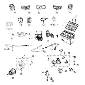Equipement électrique Django 50 4T Evasion