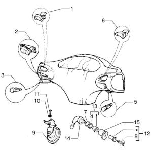 Pièces électriques 2 Piaggio Liberty 4 temps jusqu'en 2005