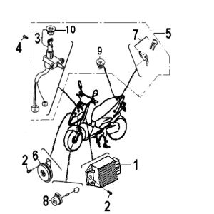 Pièces électriques 2 Generic Cracker limited white 2009 2 temps
