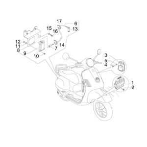 Pièces électriques 2 Vespa Lx 45km 4 temps 4 soupapes