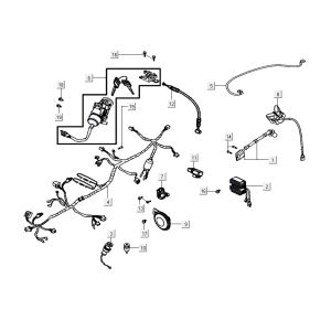 pièces électriques AGILITY 16+ 4T 200i Matte Metallic Silver