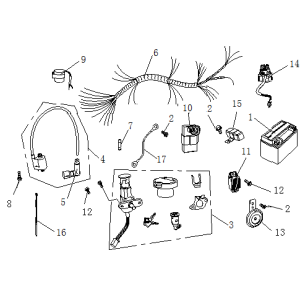 Pièces électriques AGM Ape50 blanc