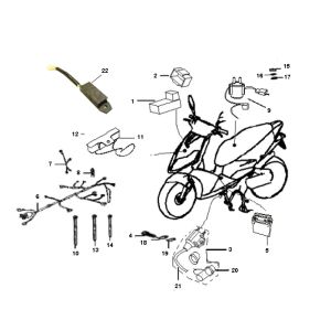 Pièces électriques Generic Ideo blue 2010 2 temps 25