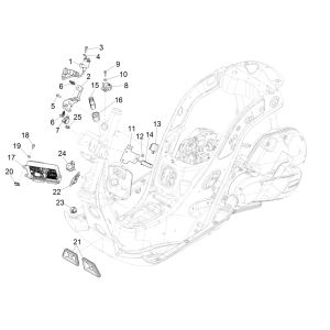 Pièces électriques Vespa GTS 125 4 temps IE ABS euro4 2016-2018