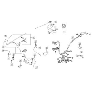 Pièces électriques Kymco Agility 10' 4 temps argent