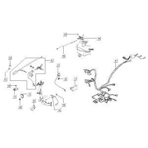 Pièces électriques Kymco Agility 12' 4 temps rouge