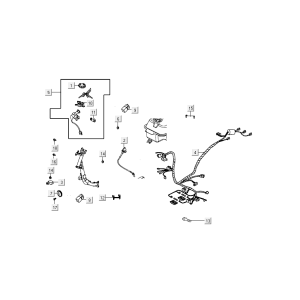 Pièces électriques Kymco Agility Delivery 4 temps euro4 blanc