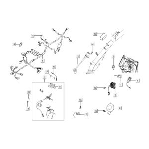 Pièces électriques Kymco City 16' 4 temps blanc