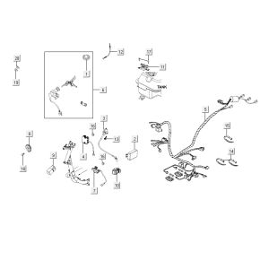 Pièces électriques Kymco Delivery 4-temps noir