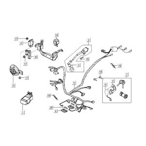 Pièces électriques Kymco Vitality 4t ac anthracite