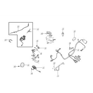 Pièces électriques Kymco VP50i injection euro 4 tecno silver
