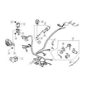 Pièces électriques Kymco Yup 2t ac argent