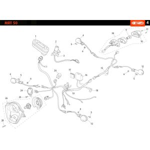 Pièces électriques Rieju MRT pro enduro blanc 2010 2 temps